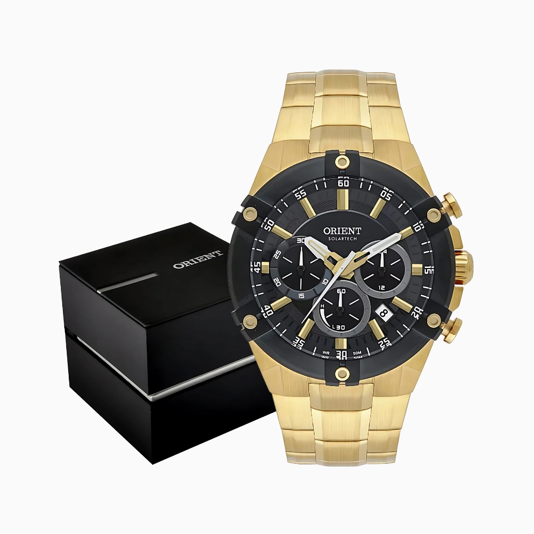 JOPT 優勝　ゴールドメダル Relógio Orient SolarTech Cronógrafo - MGSSC055 P2KX