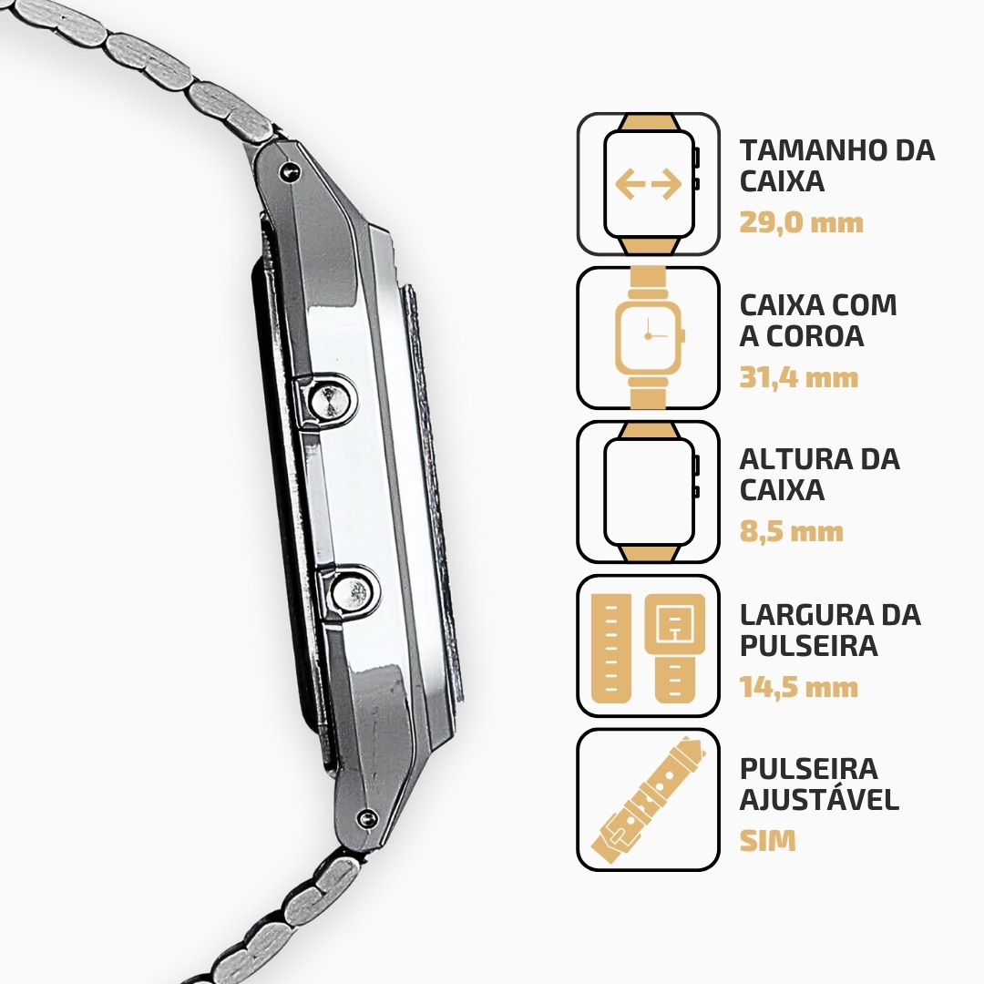Relógio Casio AQ-230A-2A2MQYDF-SC Vintage Unissex Azul 30m