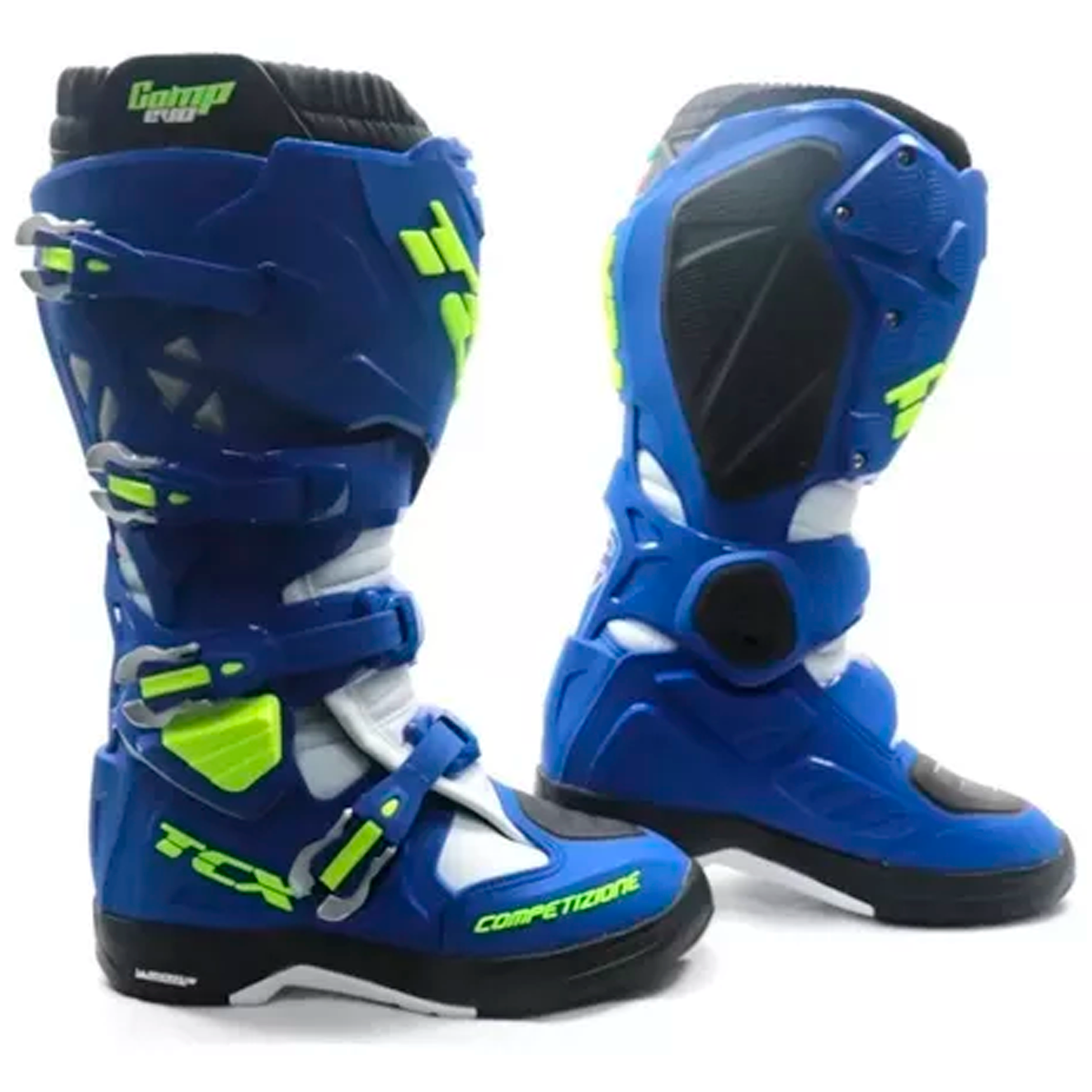 Bota TCX Comp Evo 2 Michelin - Azul/Branco - Menta Motos - A