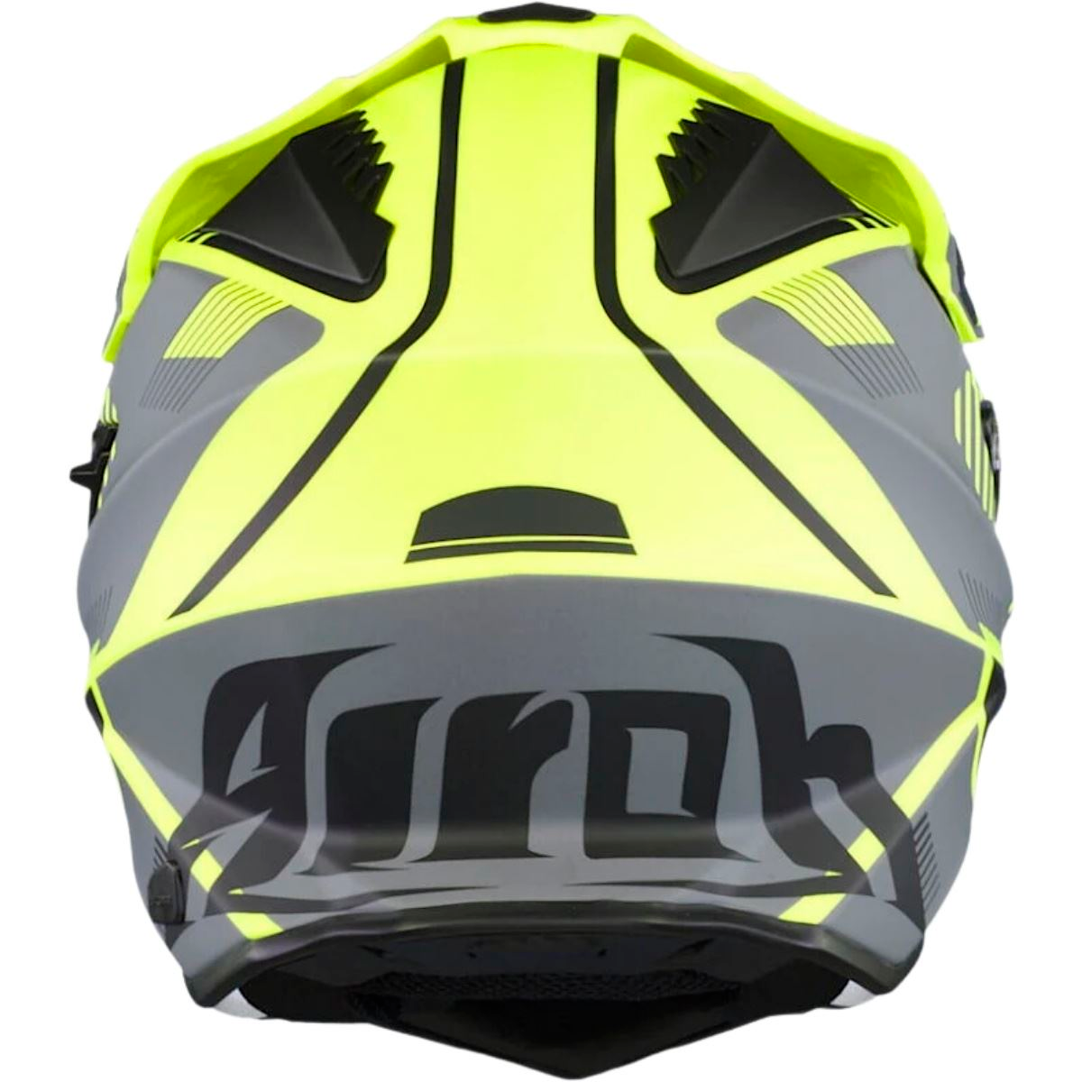 Capacete Airoh Commander Boost Preto/Cinza/Amarelo Fluor Fosco