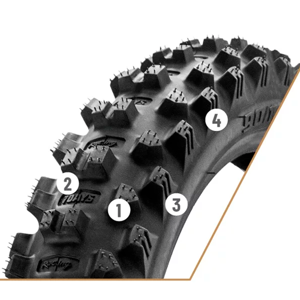 Pneu Dianteiro 90/100-21 Borilli 7 Days EXC Enduro - Menta Motos