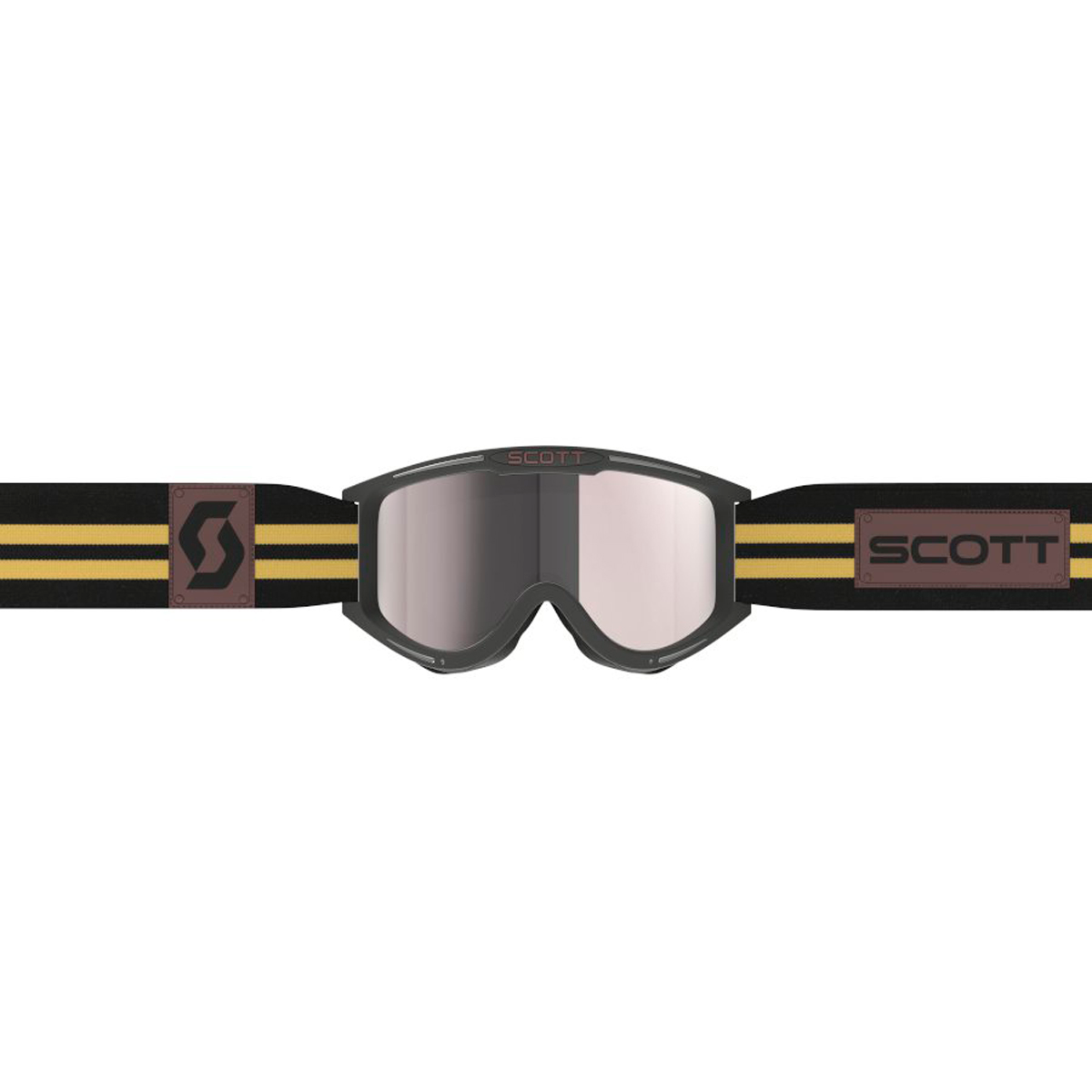 Óculos Scott 89X ERA Black/Beige/Silver Chrome Works - Menta Motos