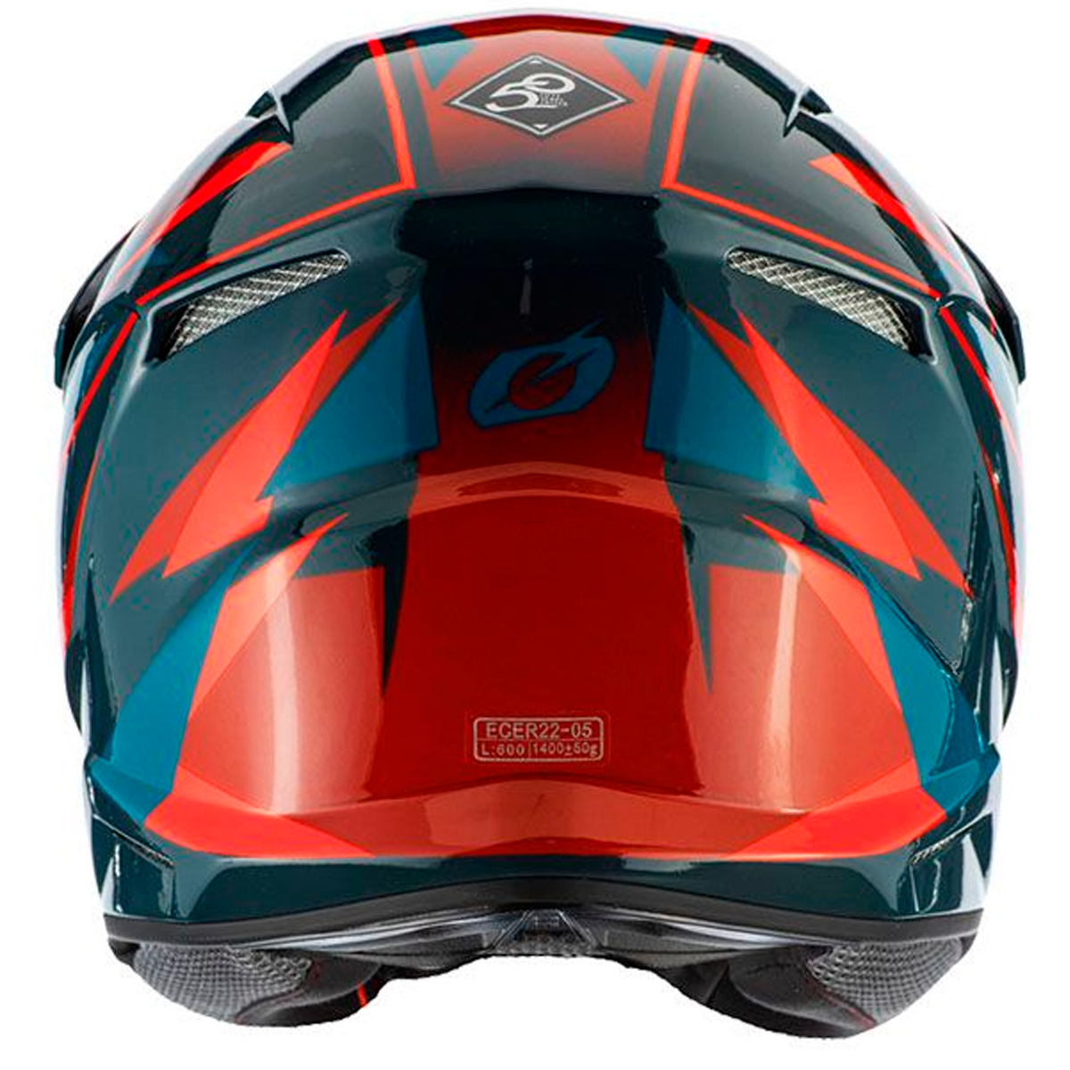 Capacete Oneal 3Series Triz Azul/Laranja - Menta Motos - A Melhor
