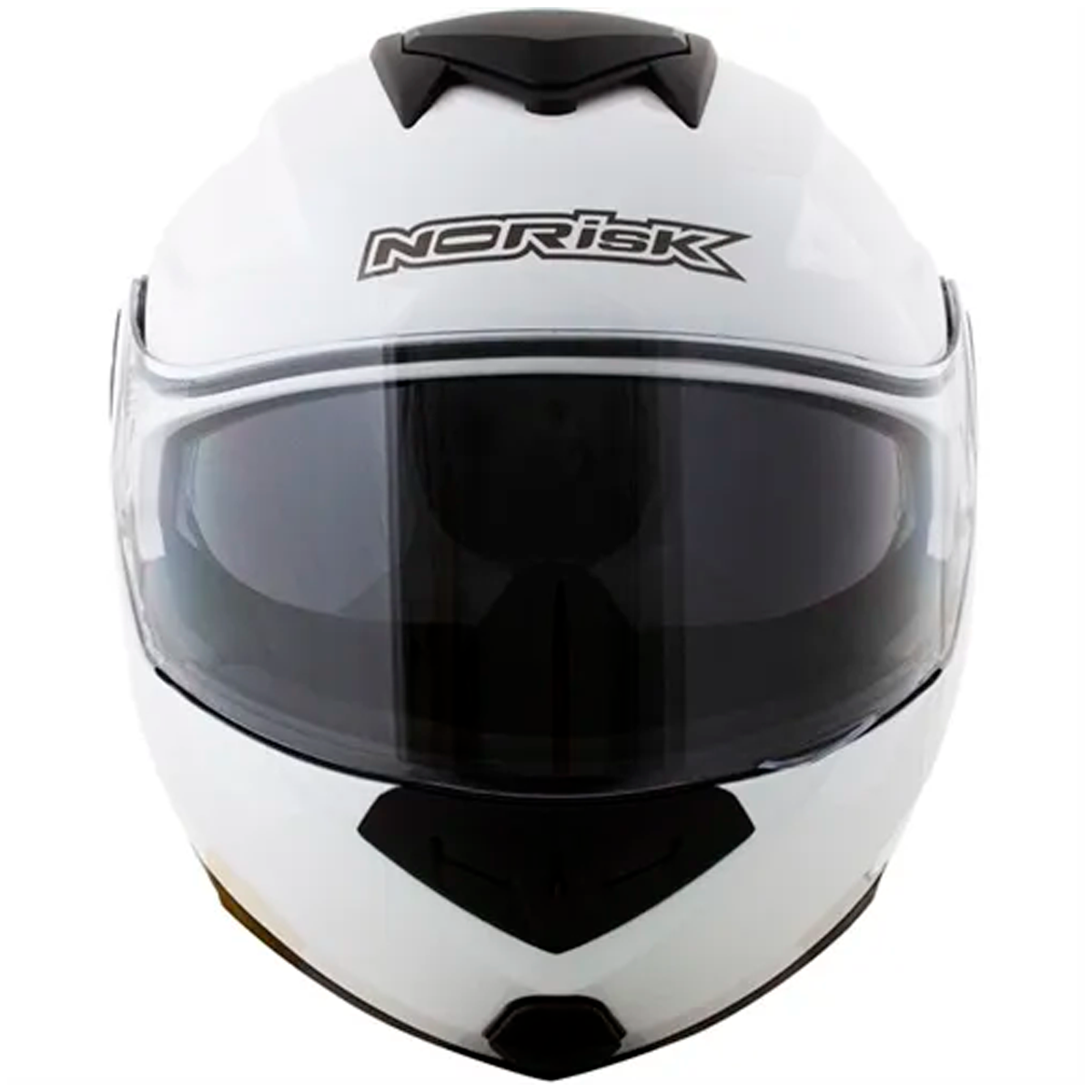 Capacete Norisk Route FF345 Articulado Monocolor Branco - Menta