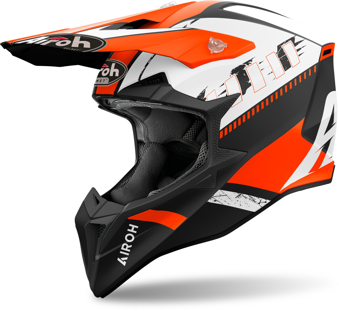 Capacete Airoh Wraap Feel Laranja fosco 2025 - Menta Motos - A