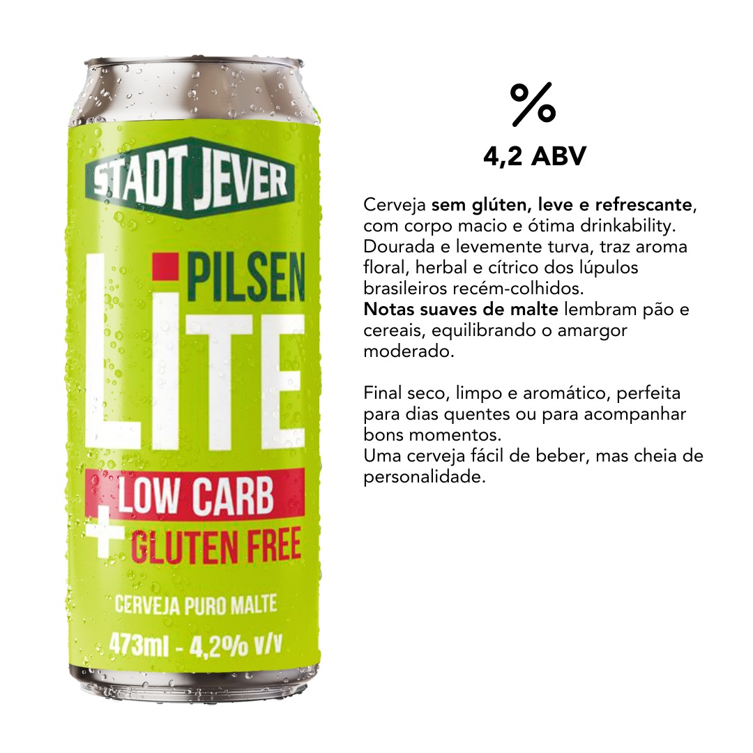Cerveja Pilsen Sem Glúten Stadt Jever – Lata 473ml | Prussia Bier ...