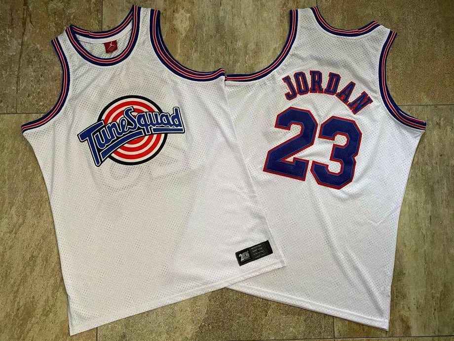 Camisa de Basquete Space Jam 20 Anos Michael Jordan Bordado Denso Dunk Import Camisas de Basquete Futebol Americano Baseball e Hockey