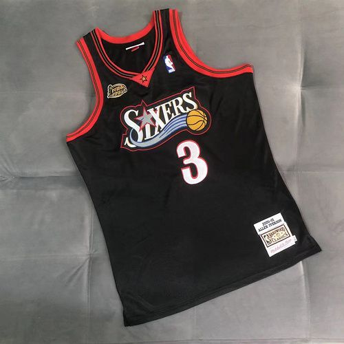 Camisa de Basquete Philadelphia 76ers 2001 Finals - 3 Allen Iverson ...