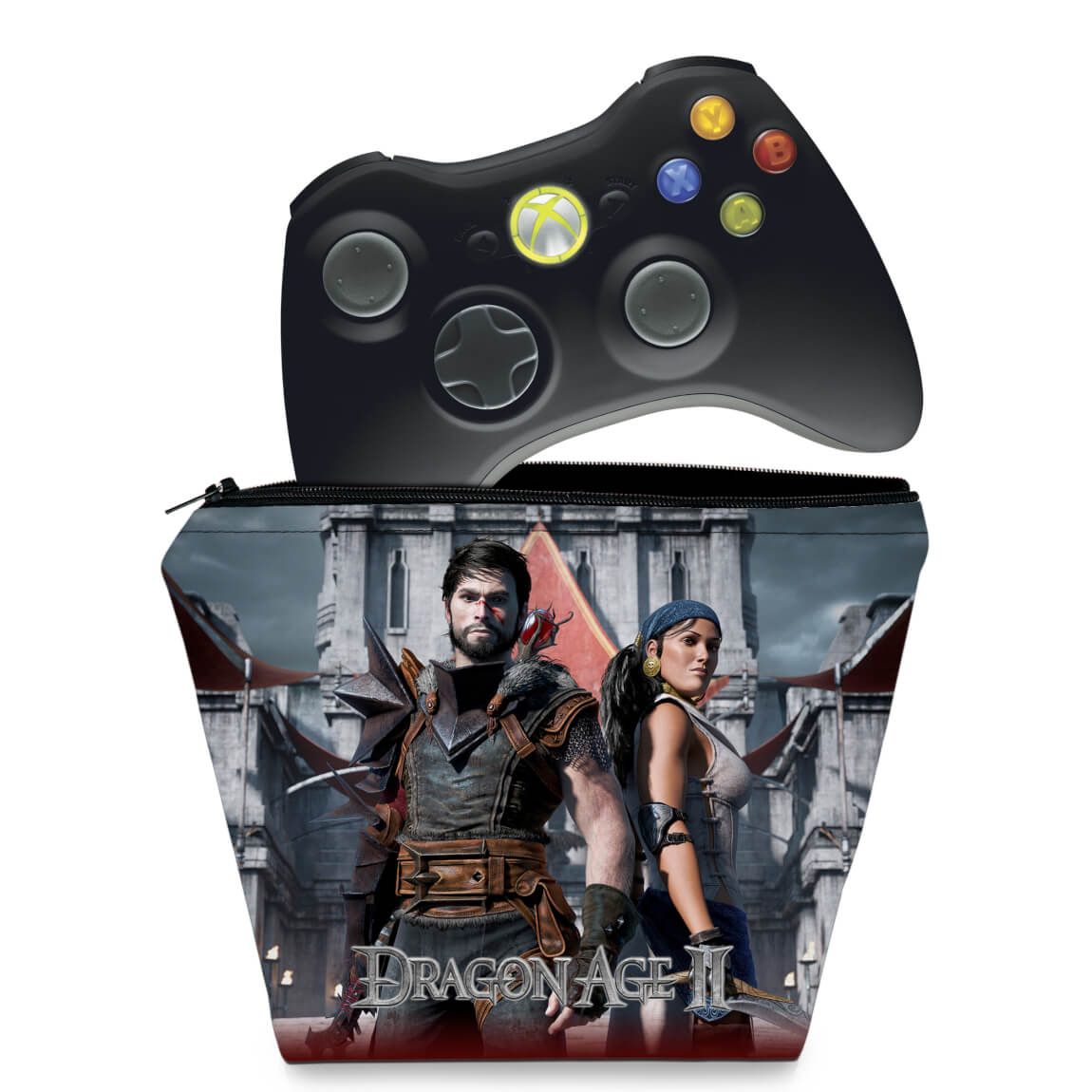 Capa Xbox 360 Controle Case - Dragon Age 2 - Pop Arte Skins