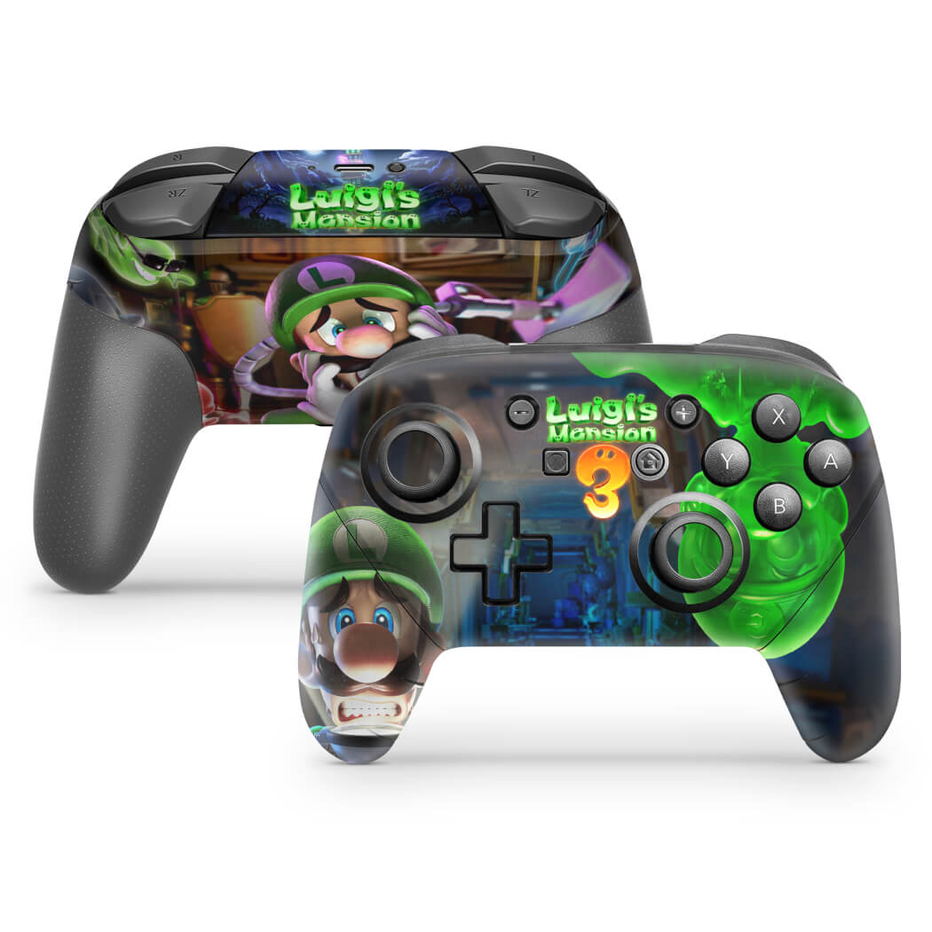 Nintendo Switch Pro Controle Skin Luigi s Mansion 3 Pop Arte Skins