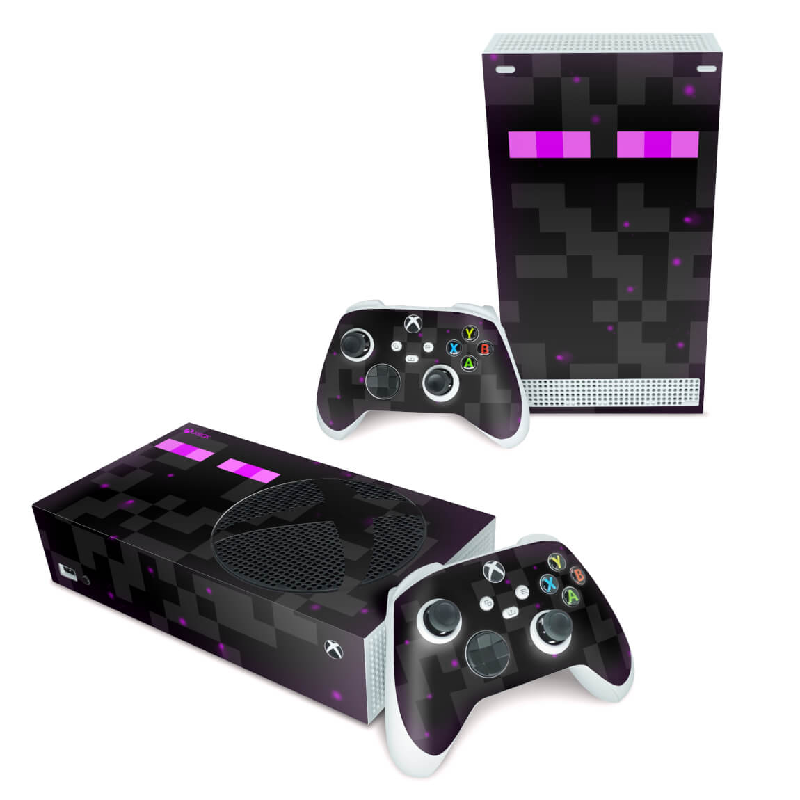 Pixel Enderman Xbox Series X Skin