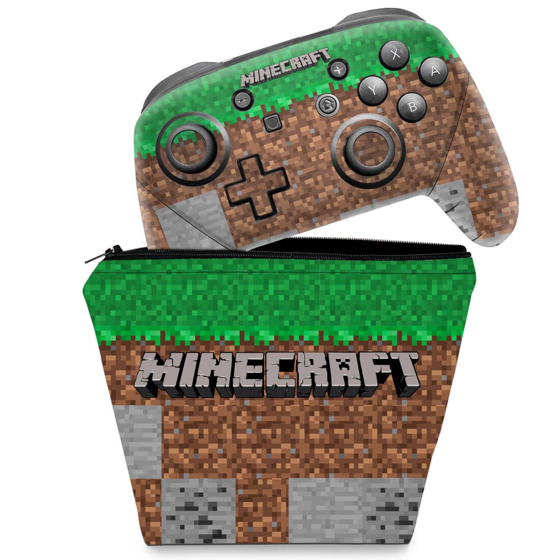 Capa Case E Skin Adesivo Nintendo Switch Pro Controle Modelo 025