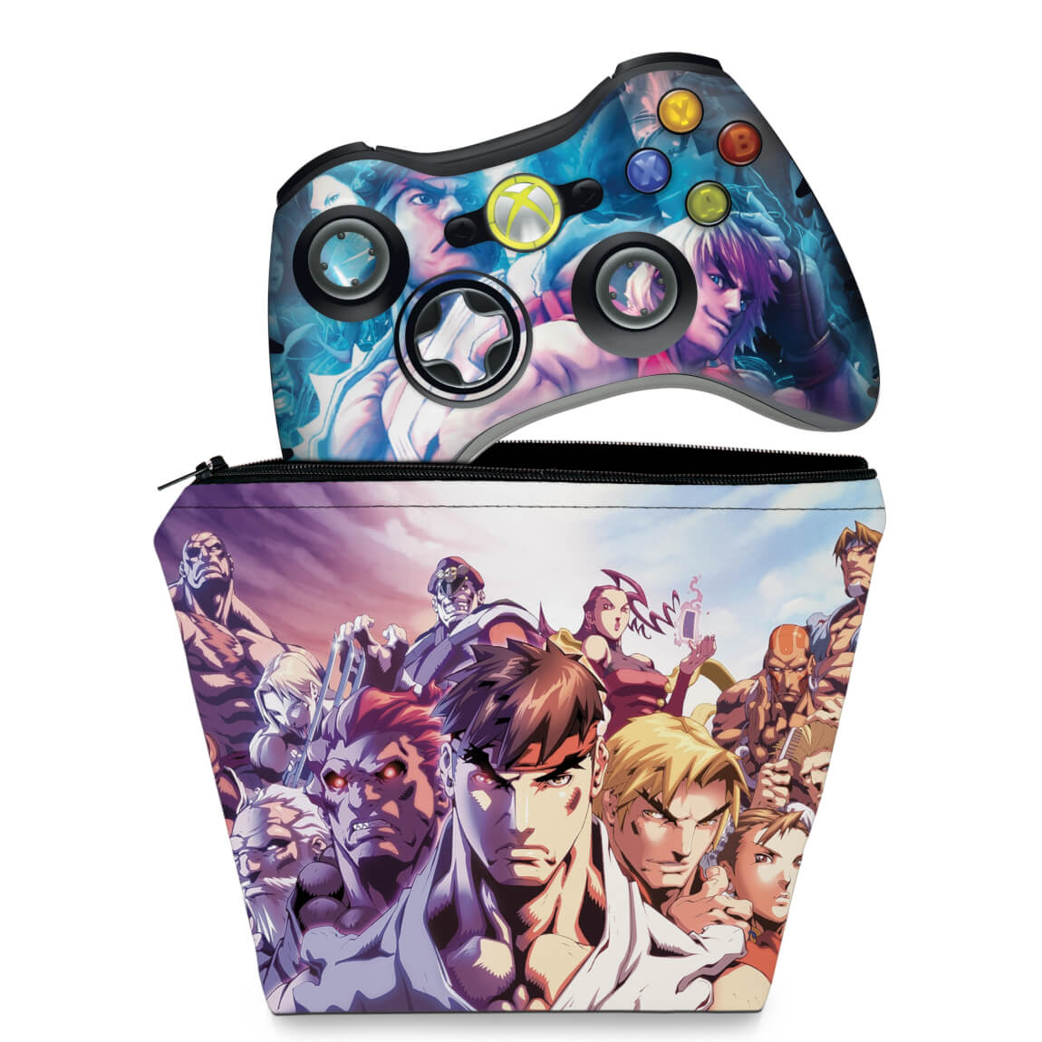 KIT Capa Case e Skin Xbox Series S X Controle - Street Fighter V - Pop Arte  Skins