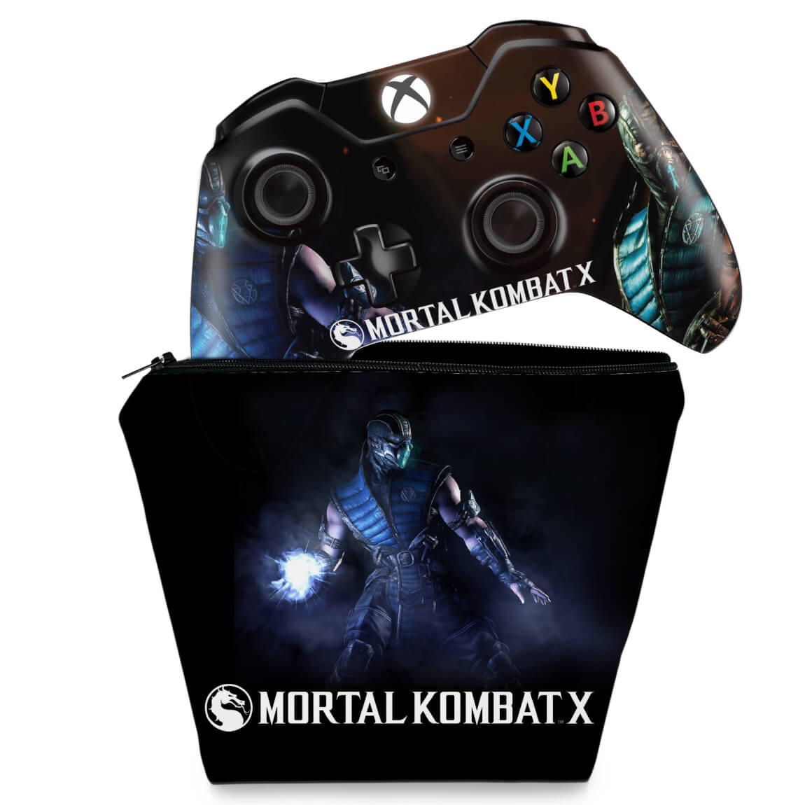 KIT Xbox One X Skin e Capa Anti Poeira - Mortal Kombat 1 - Pop Arte Skins