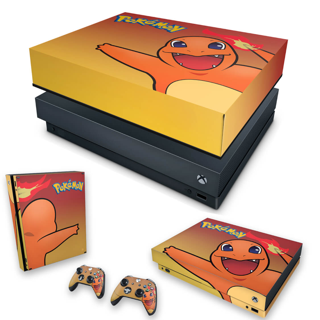 Capa Case e Skin Adesivo Xbox One Slim X Controle - Pokemon Charmander em  Promoção na Americanas