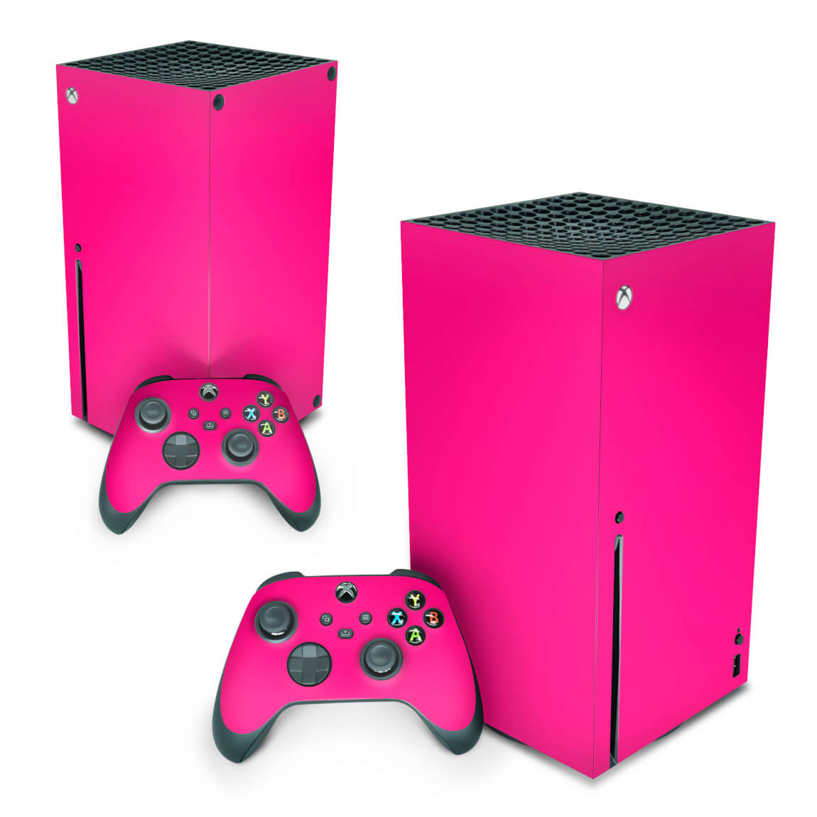 Controle xbox minecraft rosa