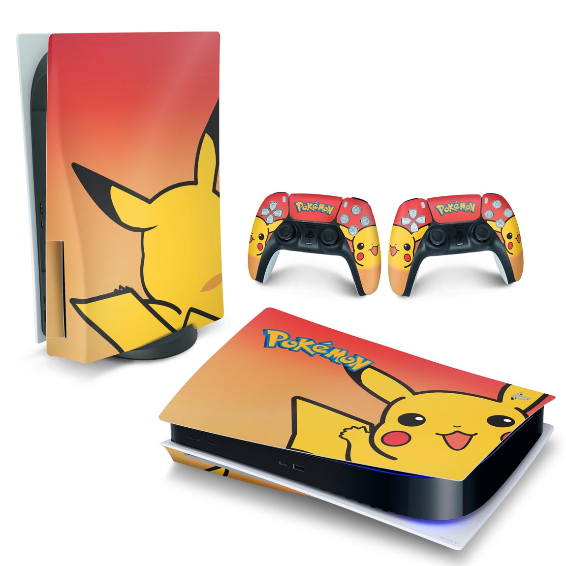 KIT Xbox One X Skin e Capa Anti Poeira - Pokemon Pikachu - Pop Arte Skins