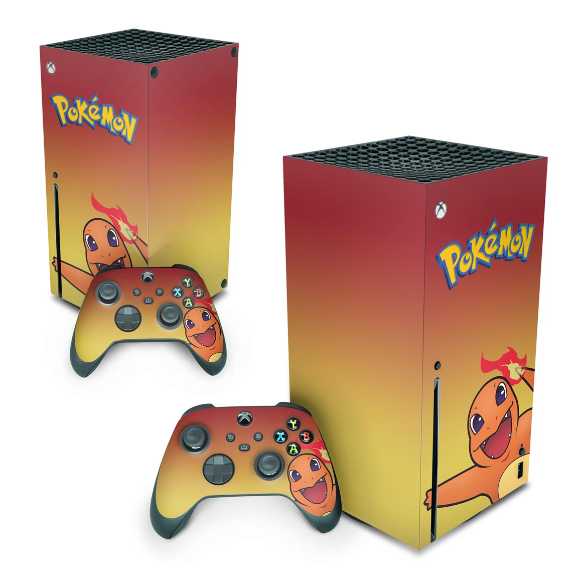 Xbox Series S X Controle Skin - Pokemon Charmander - Pop Arte Skins Atacado