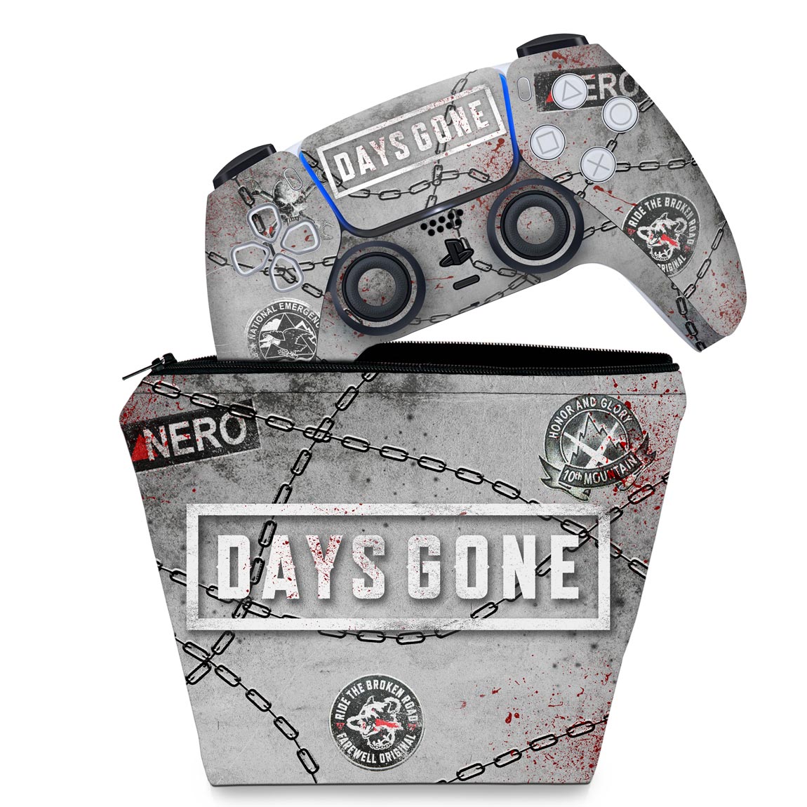 KIT PS5 Capa e Case Controle - Days Gone - Pop Arte Skins