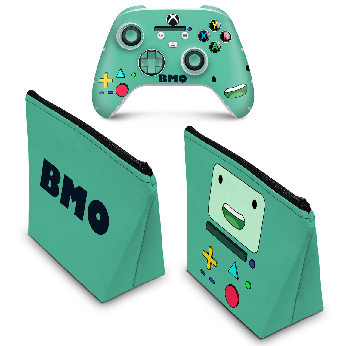 Kit Capa Case E Skin Xbox Series S X Controle Bmo Hora De Aventura Pop Arte Skins