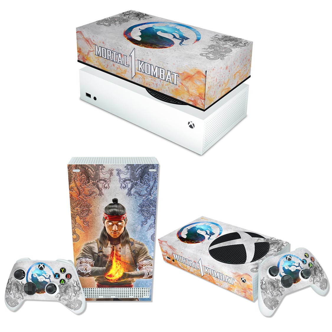 Xbox One Slim Skin - Mortal Kombat 1 - Pop Arte Skins Atacado