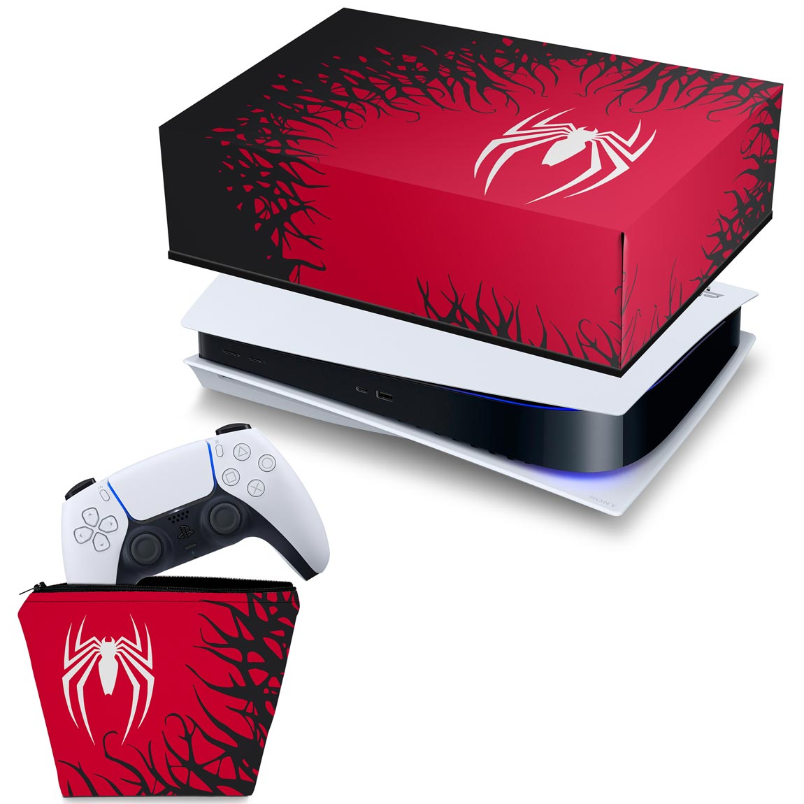 PS4 Slim Skin - Spider-Man Homem Aranha 2 Edition - Pop Arte Skins