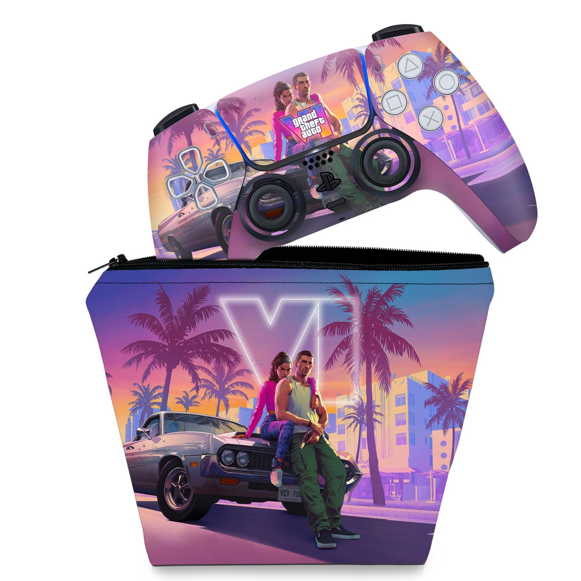 KIT PS5 Capa e Case Controle - Fortnite - Pop Arte Skins