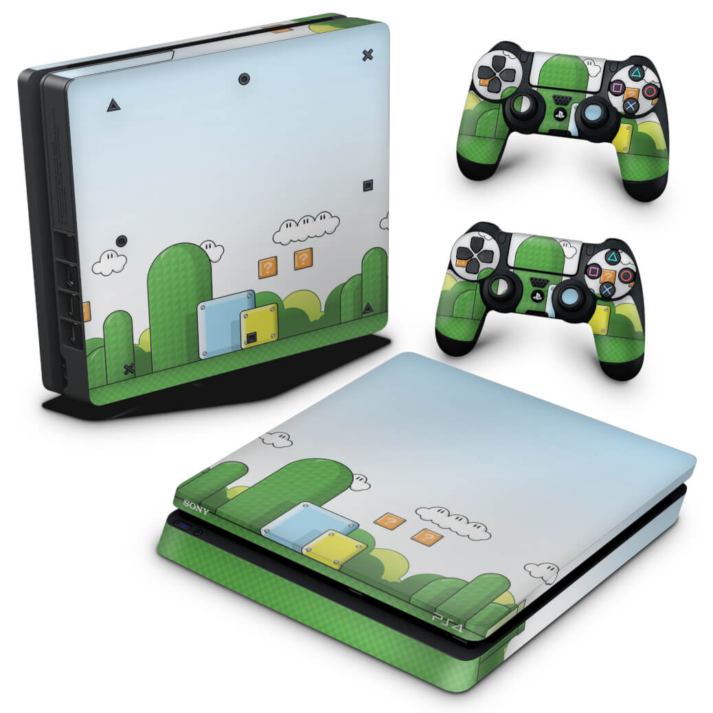 PS4 Slim Skin - Super Mario - Pop Arte Skins