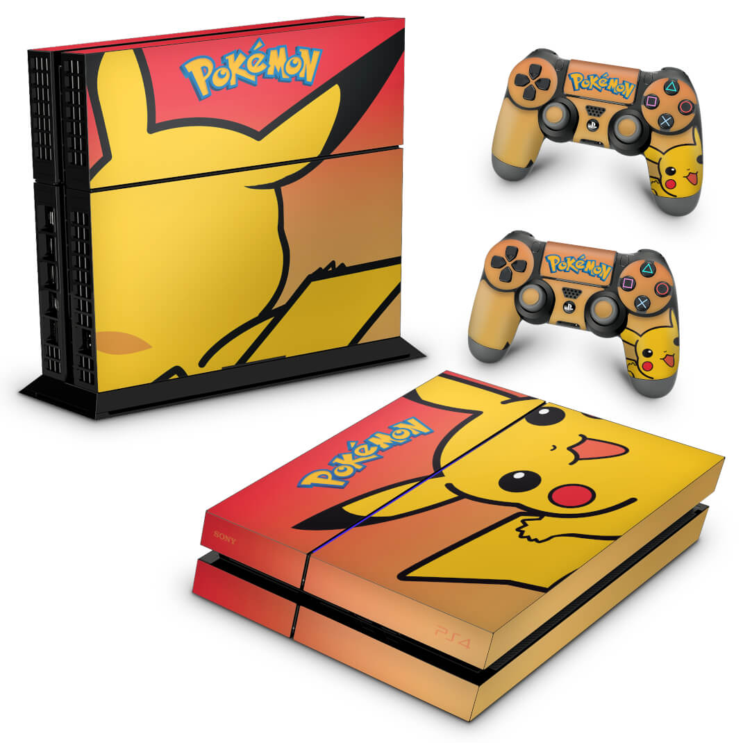 KIT Xbox Series X Skin e Capa Anti Poeira - Pokemon Pikachu - Pop Arte Skins