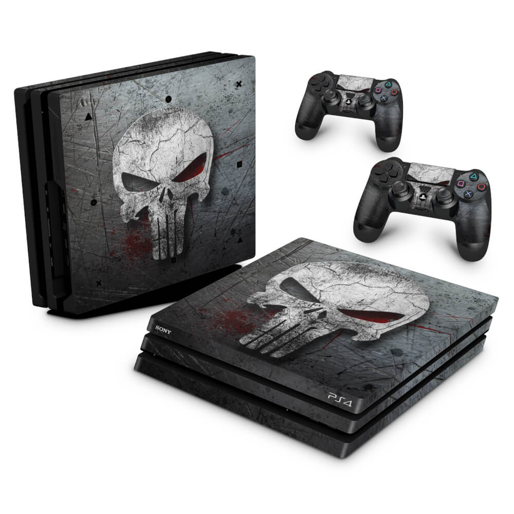 PS4 Pro Skin - The Punisher Justiceiro #b - Pop Arte Skins