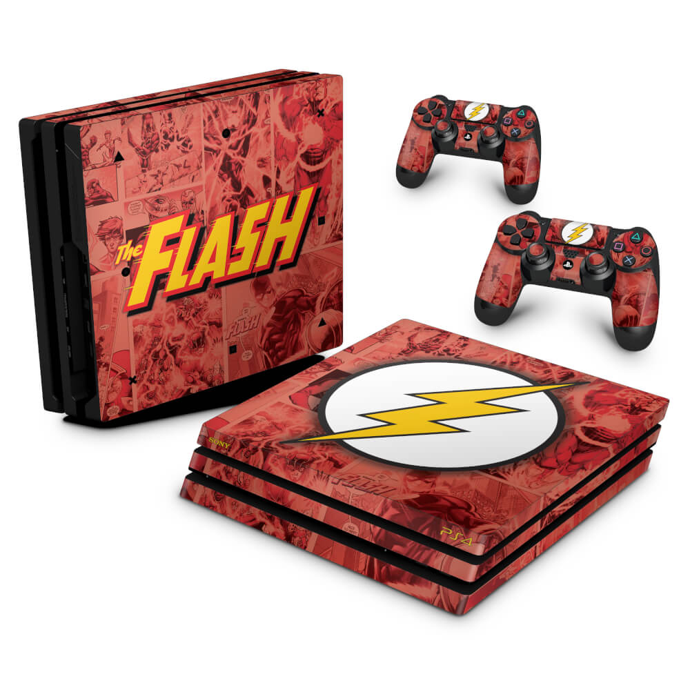 PS4 Pro Skin - The Flash Comics - Pop Arte Skins