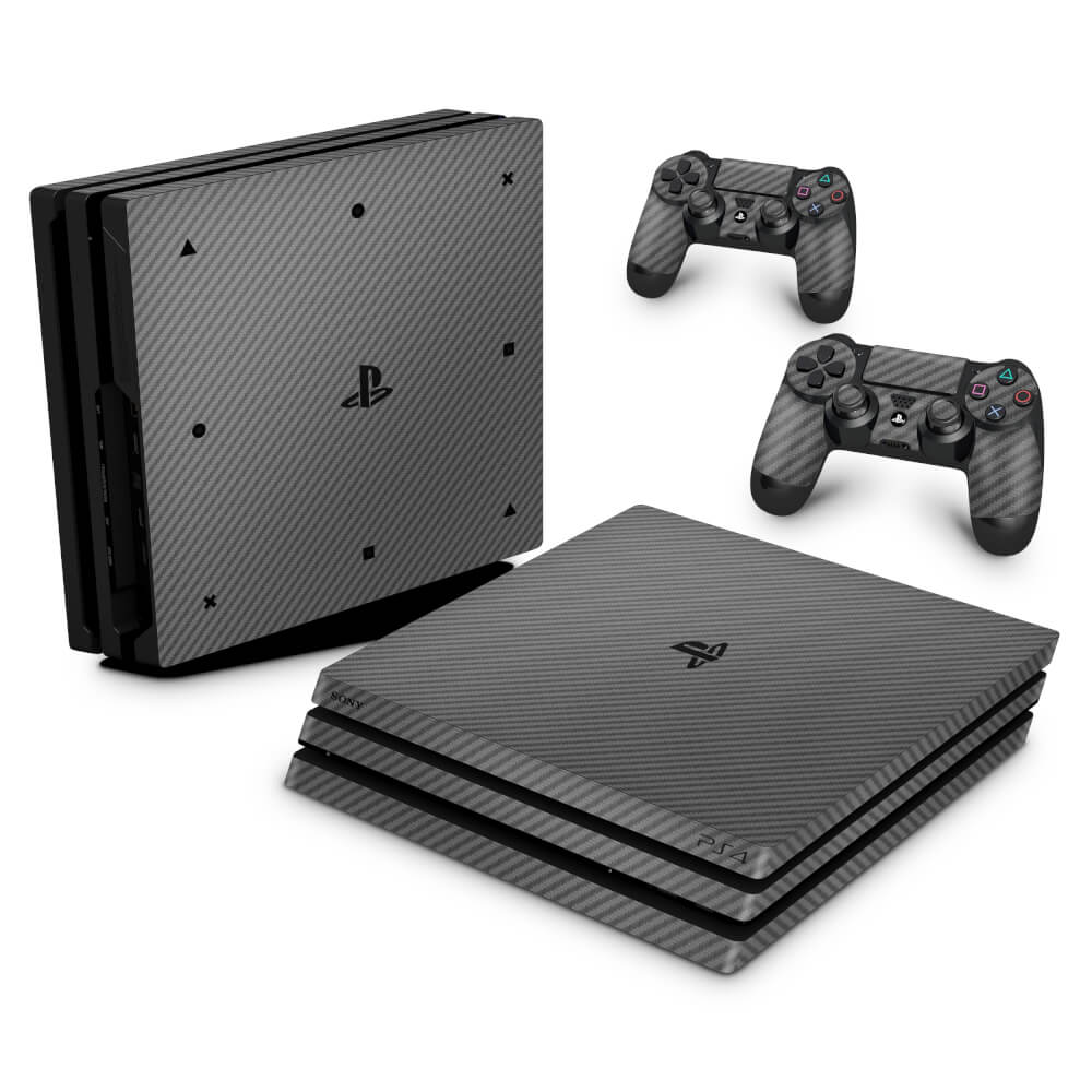 Playstation 4 PS4 Pro Adesivo Skin Fibra Branco 