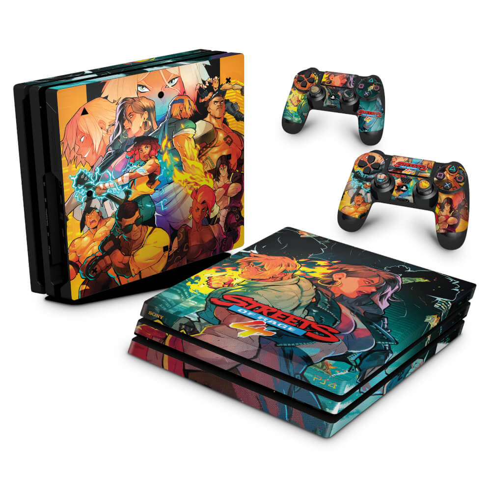 PS4 Pro Skin Streets of Rage 4 Pop Arte Skins