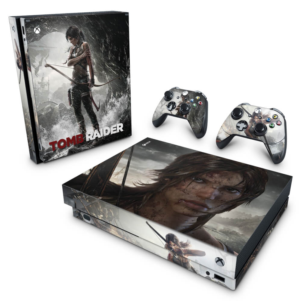 Adesivo Xbox One X Skin Tomb Raider