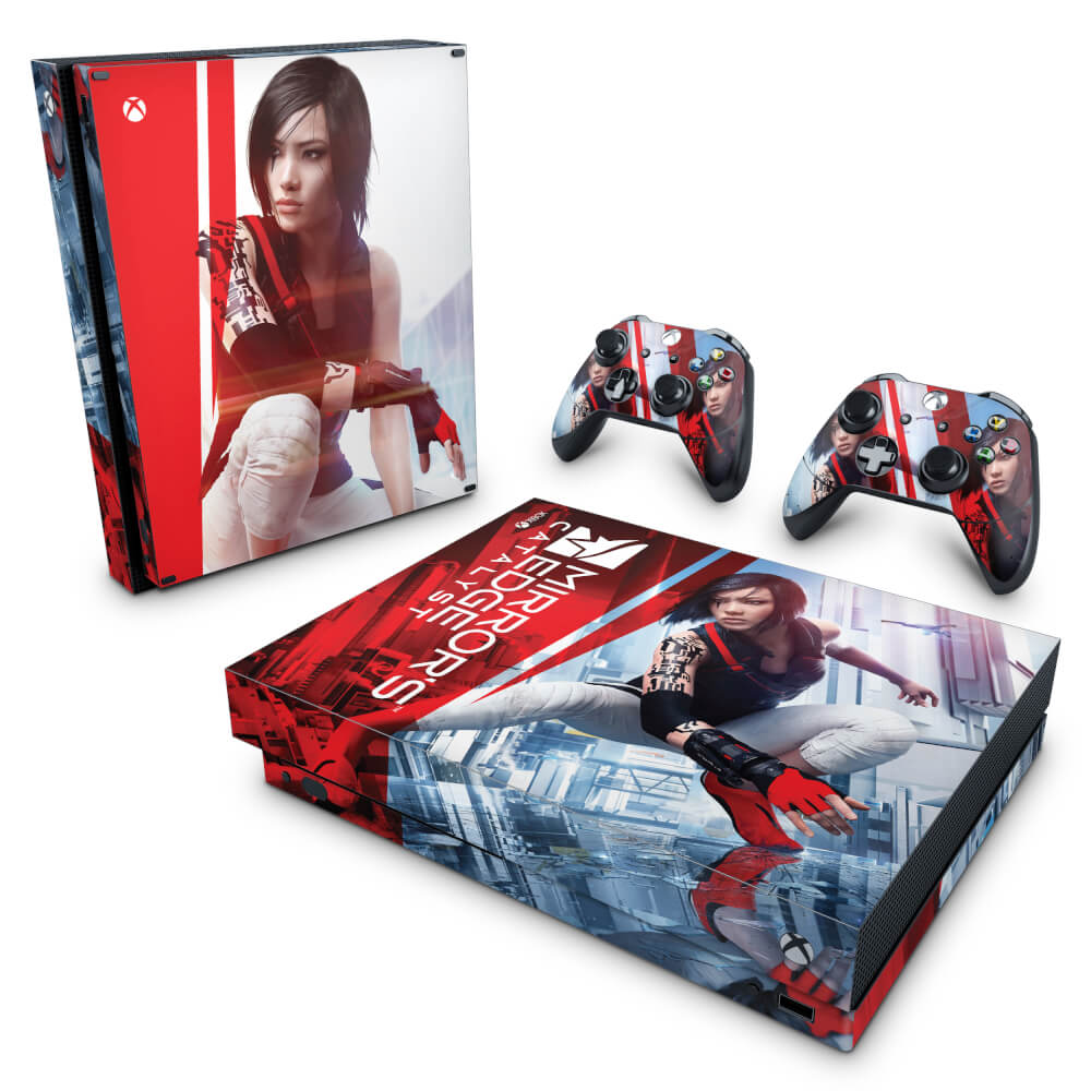 Xbox One X Skin Mirror s Edge Catalyst Pop Arte Skins