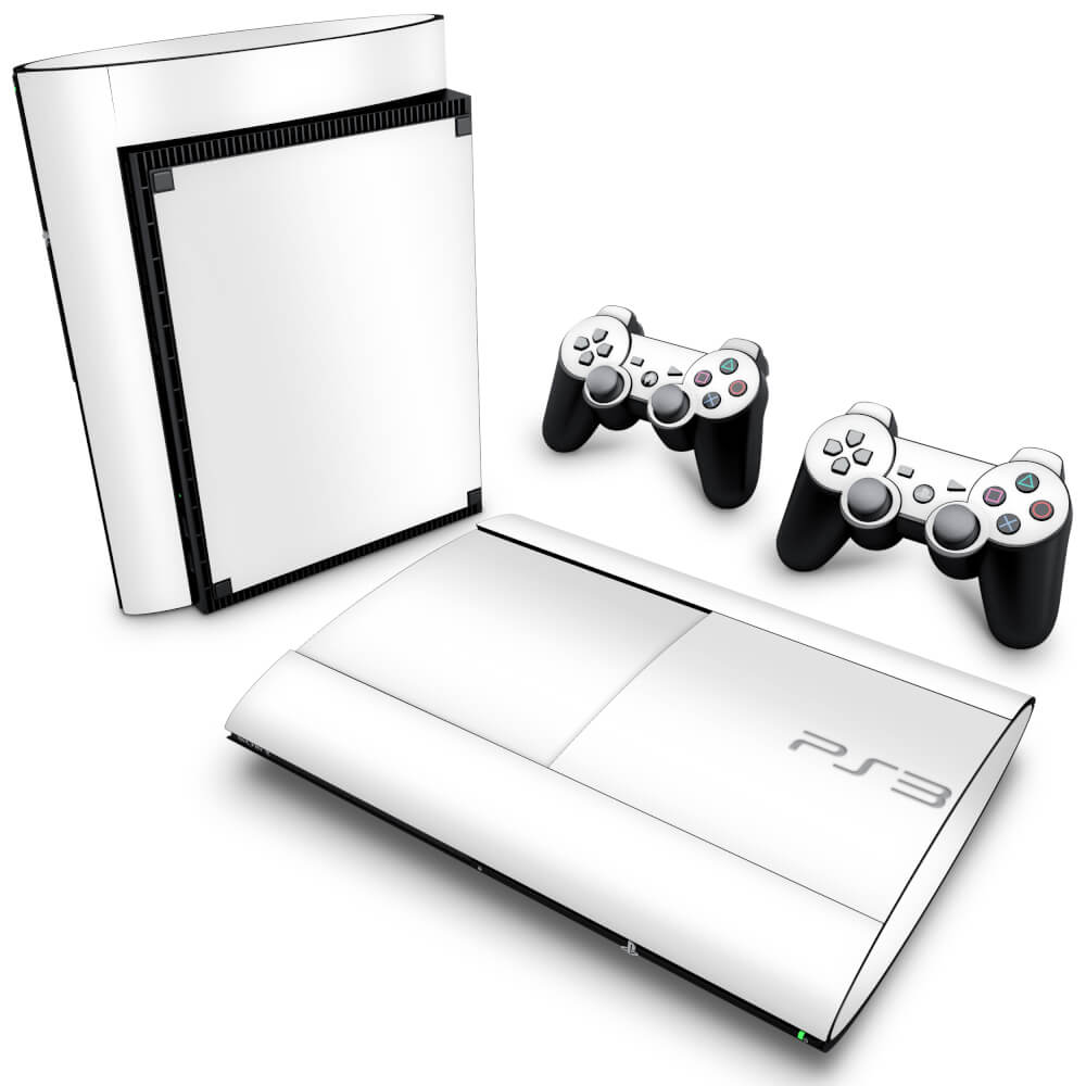 PS3 Super Slim Skin - Branco - Pop Arte Skins