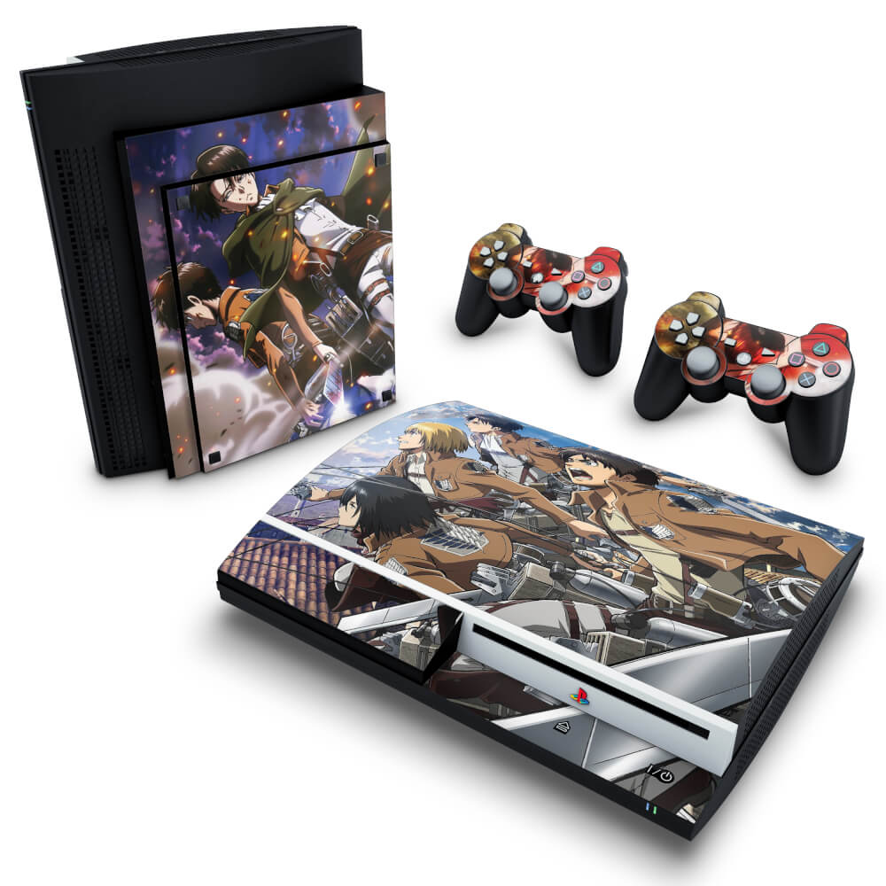 Xbox 360 Fat Skin - Attack on Titan #A - Pop Arte Skins