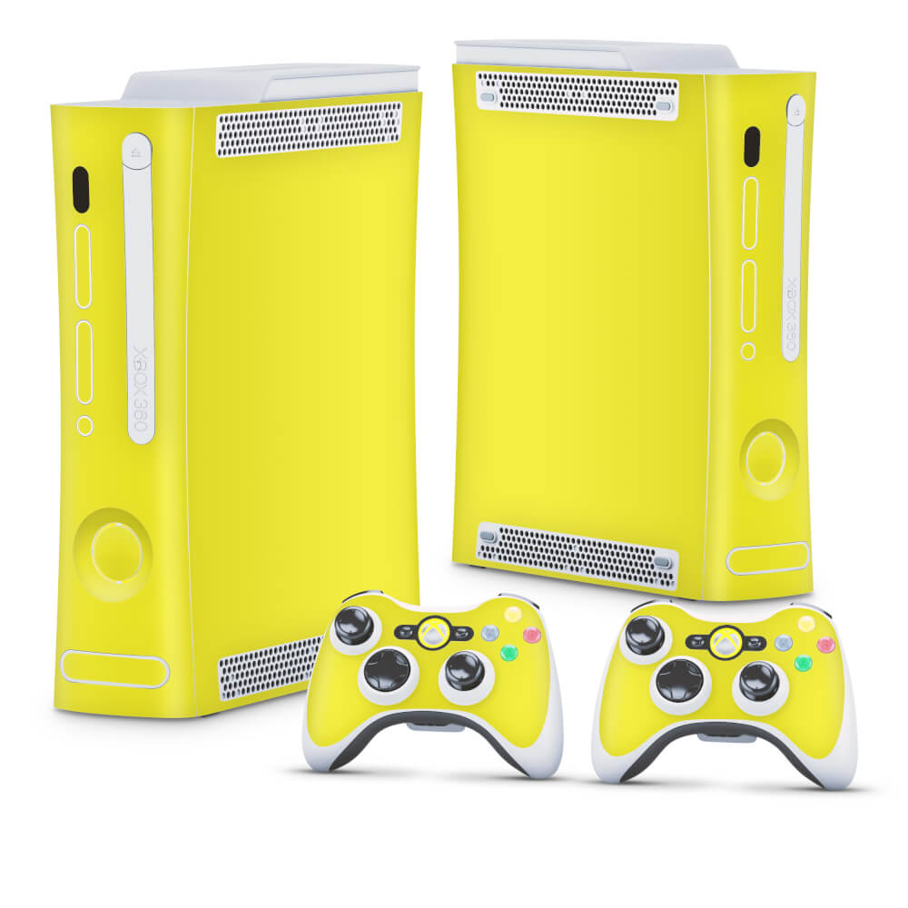 Xbox 360 Fat Skin - Amarelo - Pop Arte Skins