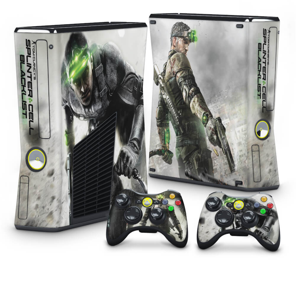 Xbox 360 Slim Skin - Splinter Cell Black List - Pop Arte Skins