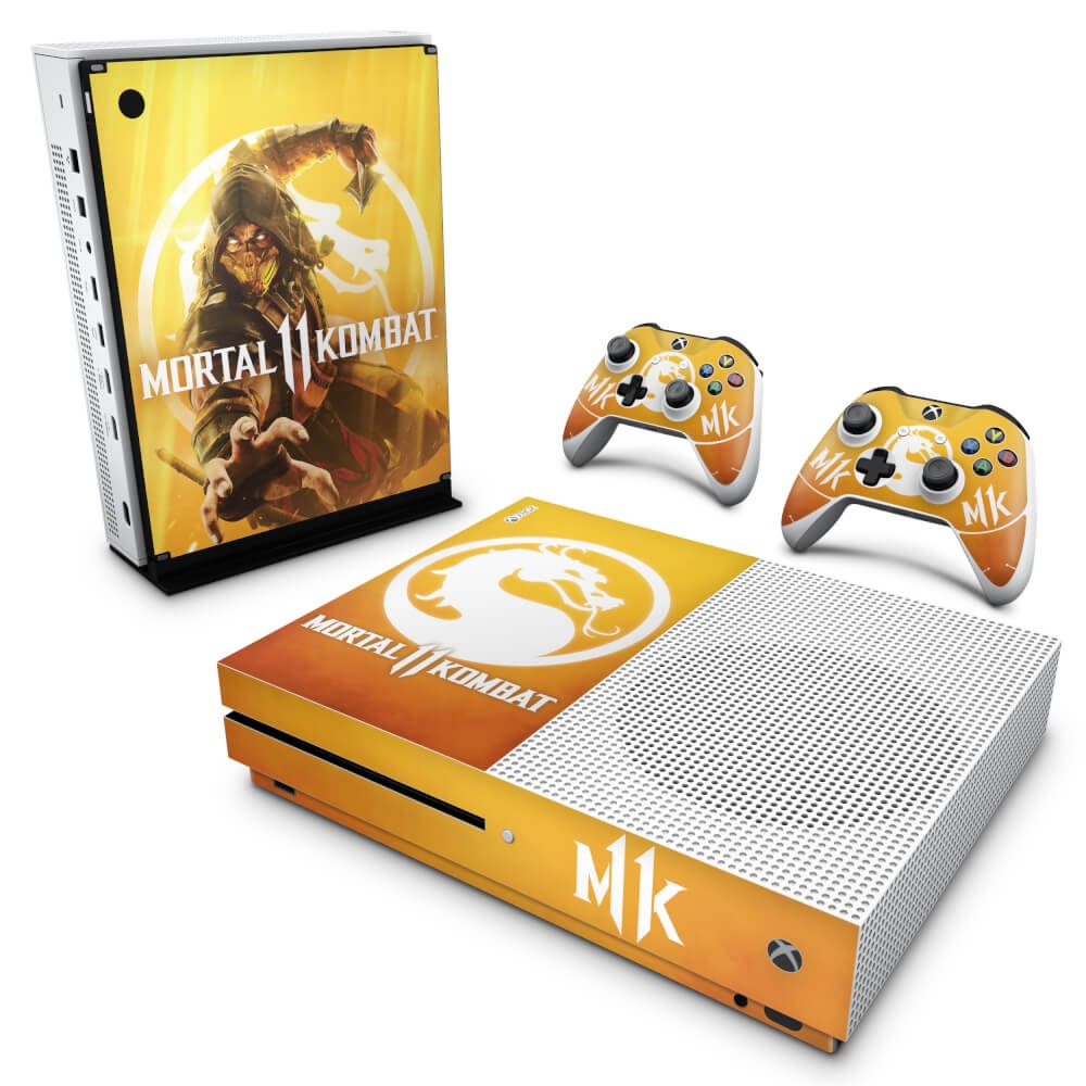 Xbox One Slim Skin - Mortal Kombat 1 - Pop Arte Skins Atacado