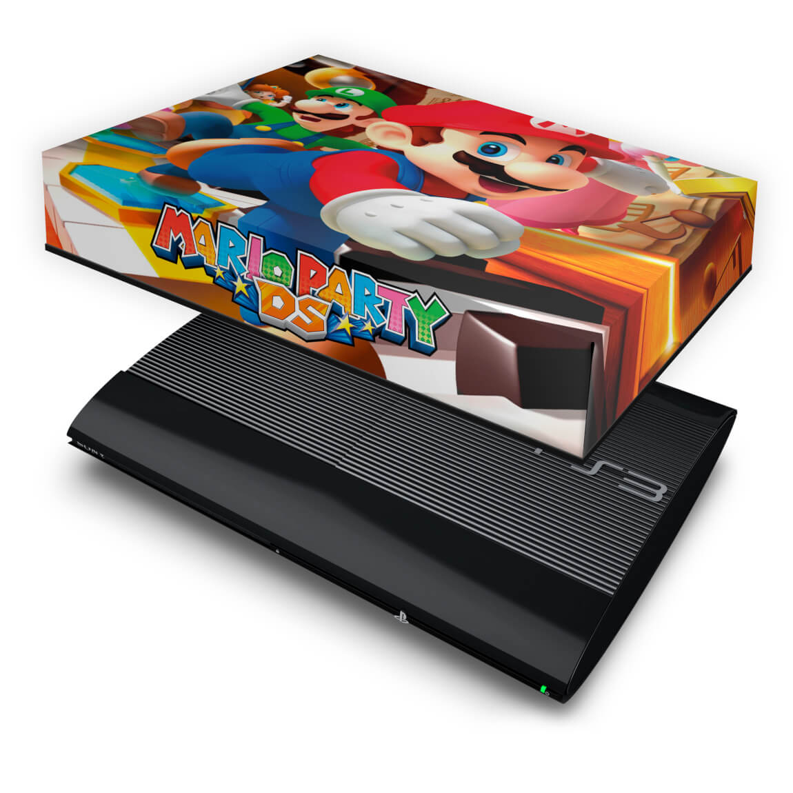 PS3 Super Slim Capa Anti Poeira - Mario Party - Pop Arte Skins