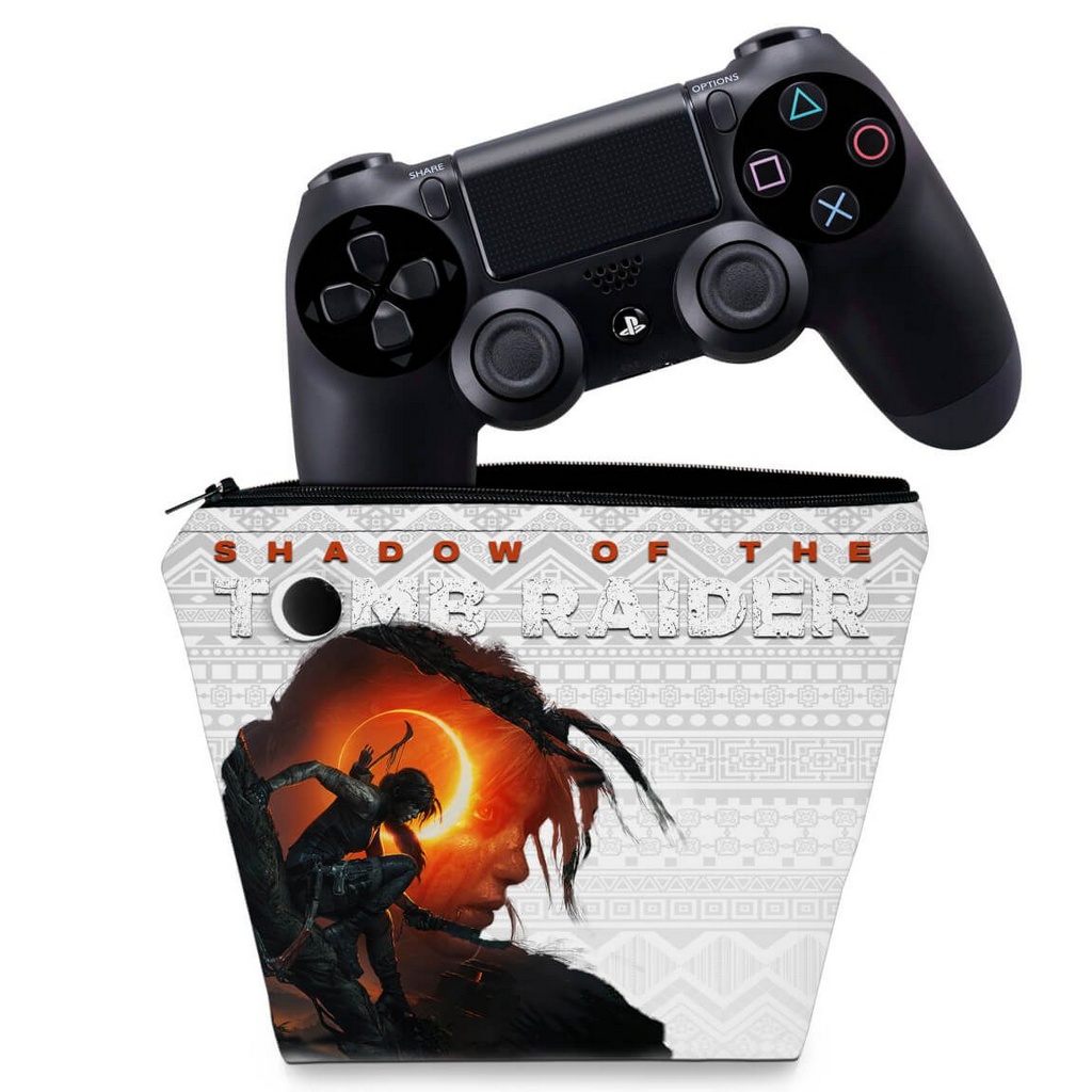 Capa PS4 Controle Case Shadow Of The Tomb Raider Pop Arte Skins