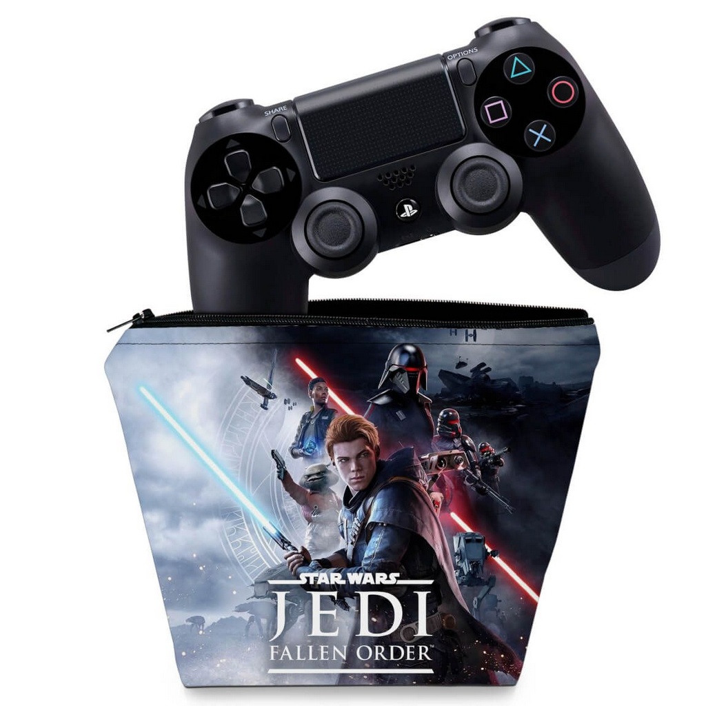 Capa PS4 Controle Case - Star Wars Jedi Fallen Order - Pop Arte Skins