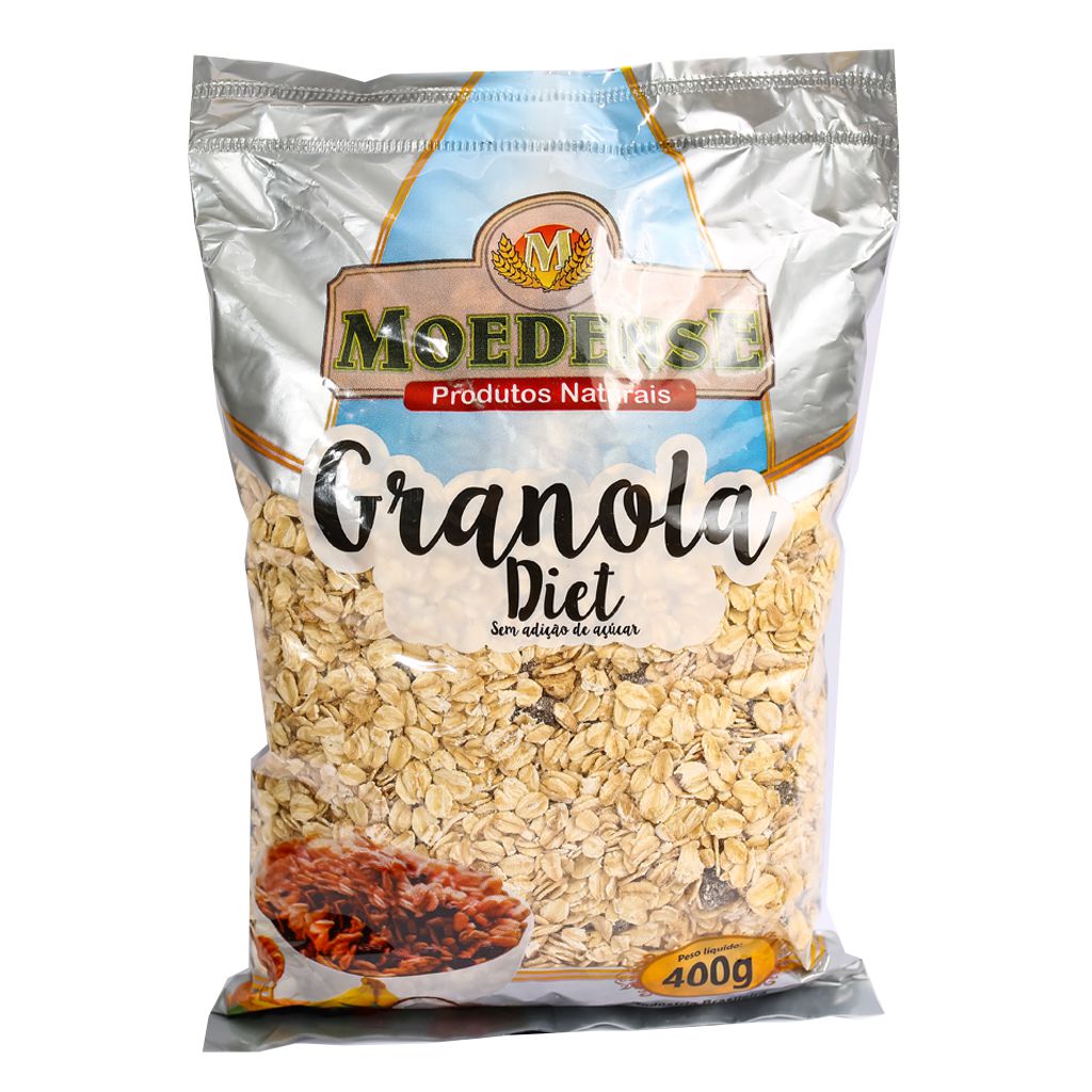 Granola Diet 400 g Grãos e Cereais oedense Produtos Naturais