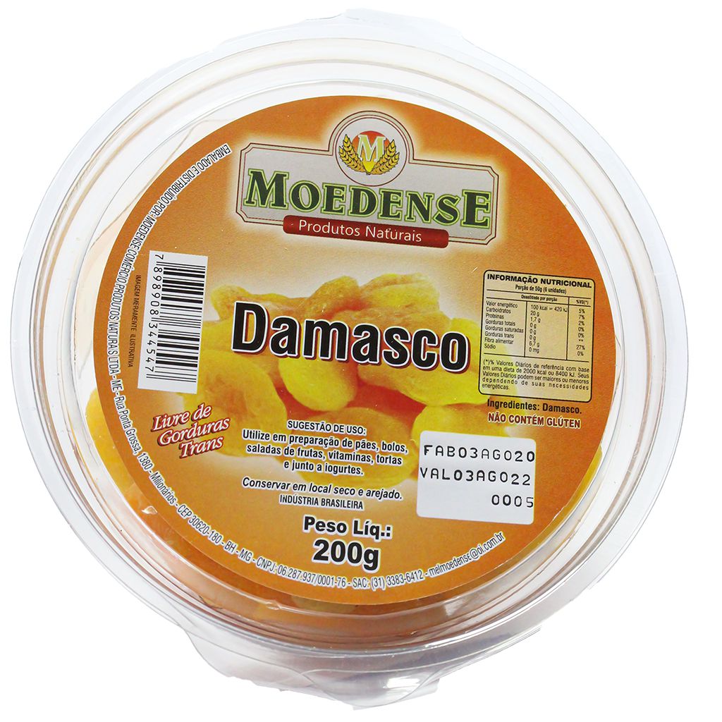 DAMASCO SECO 150G – Terra dos Naturais