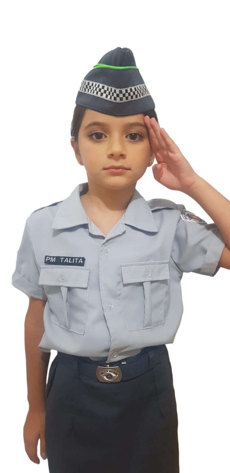 Farda Infantil Feminina Polícia Militar SP | Toca Militar - Toca Militar |  Artigos Militares e Muito Mais