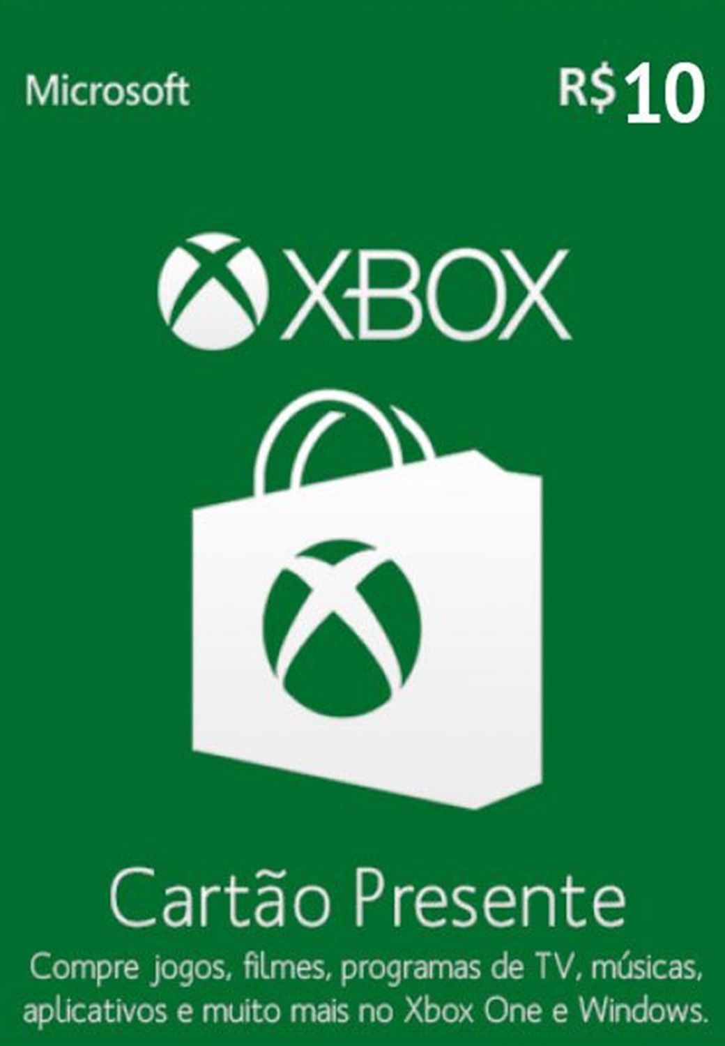 MICROSOFT GIFT CARD XBOX R$ 10 REAIS - GCM Games - Gift Card PSN