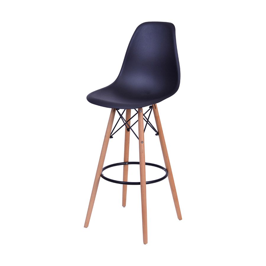 Banqueta Alta Eiffel Preto Eames - Império Design Cadeiras , Mobiliários e  tudo para Decoração Concept Place