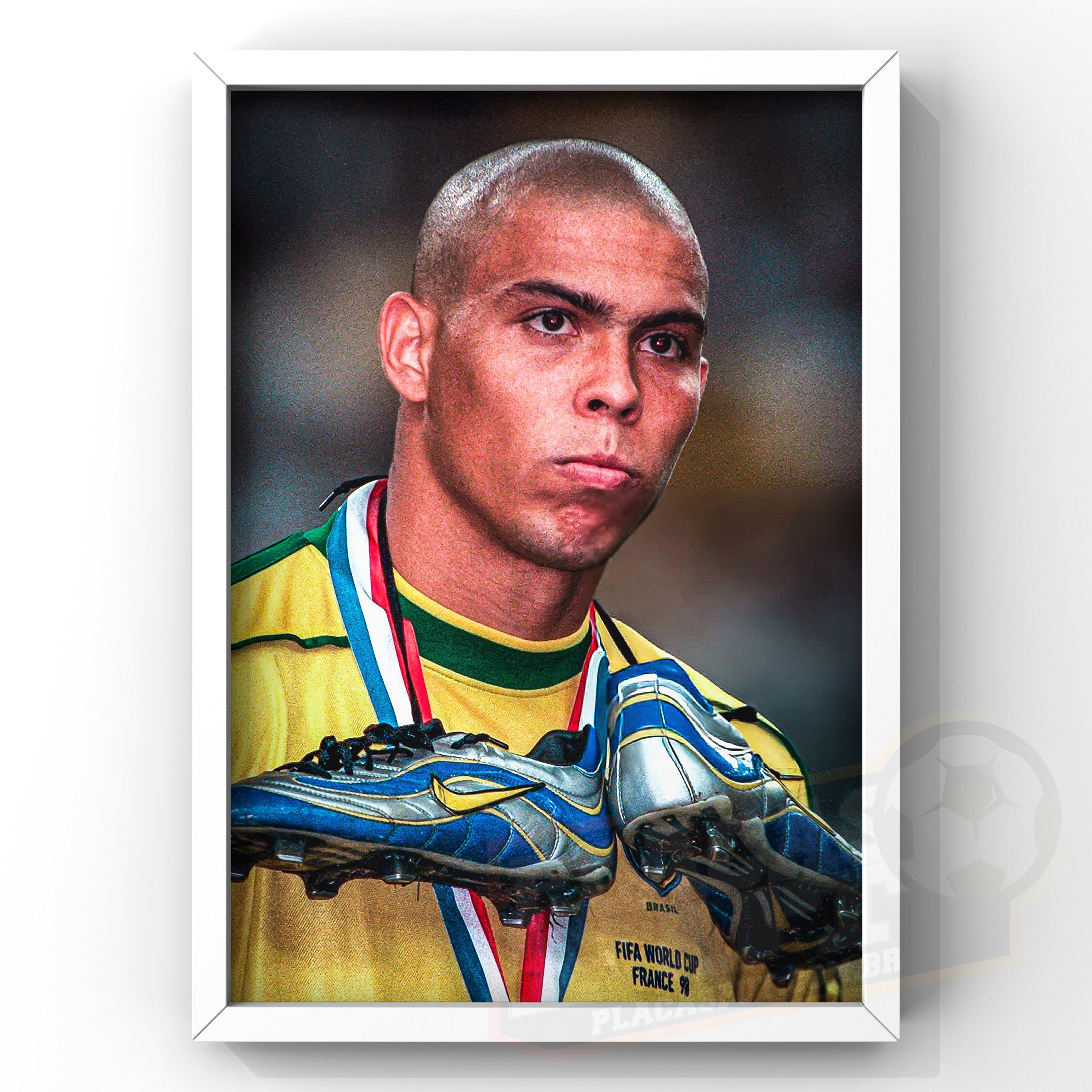 Quadro Ronaldo Foto Icônica Final Copa 1998 - PlacasFUT - Itens
