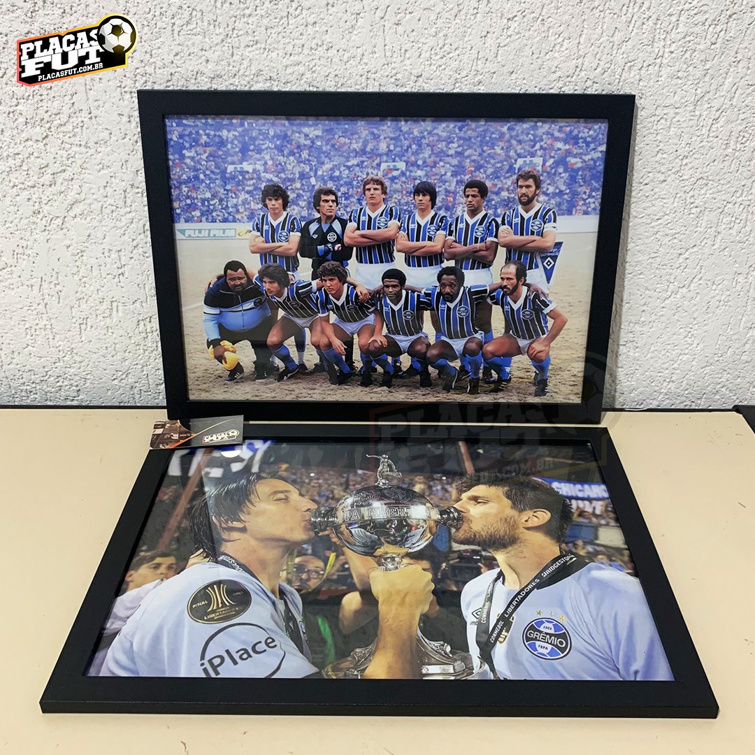 Quadro Elenco Campeão Mundial 1983 PlacasFUT Itens Decorativos